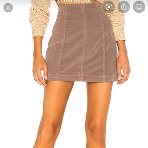 NWT Free People Cord Skirt size 4